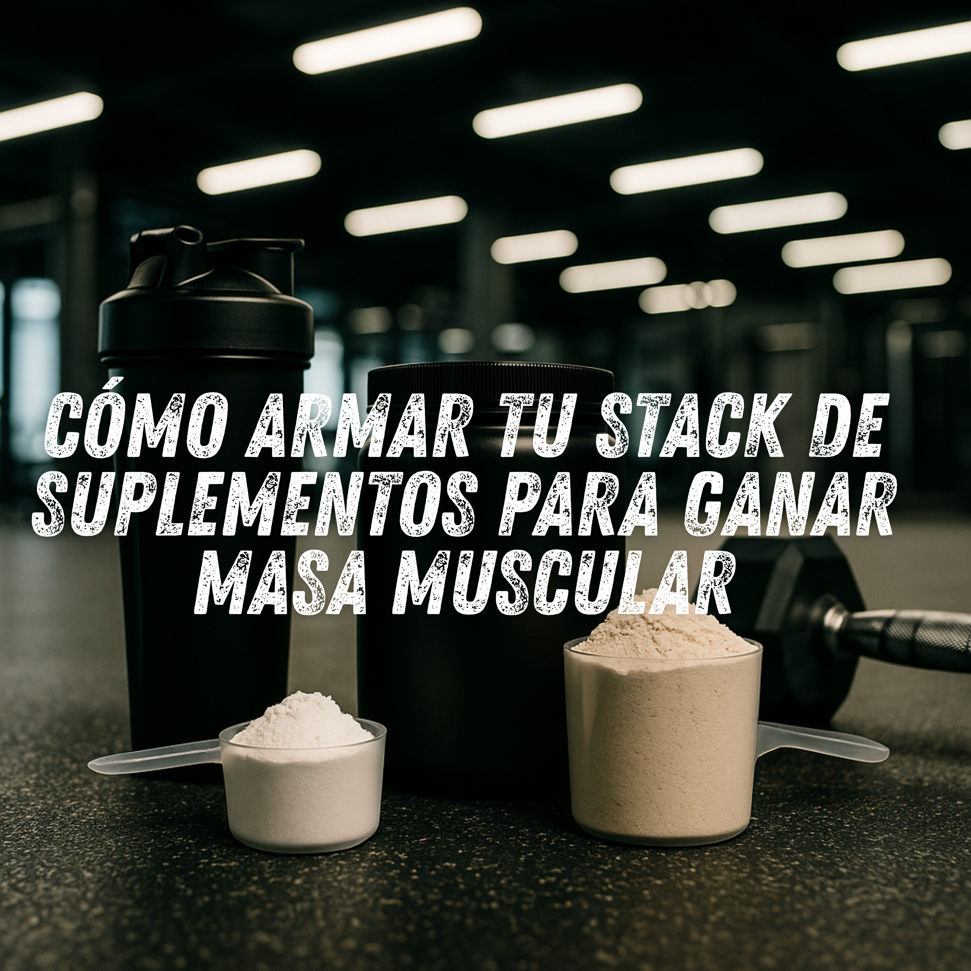 Cómo armar tu stack de suplementos para ganar masa muscular
