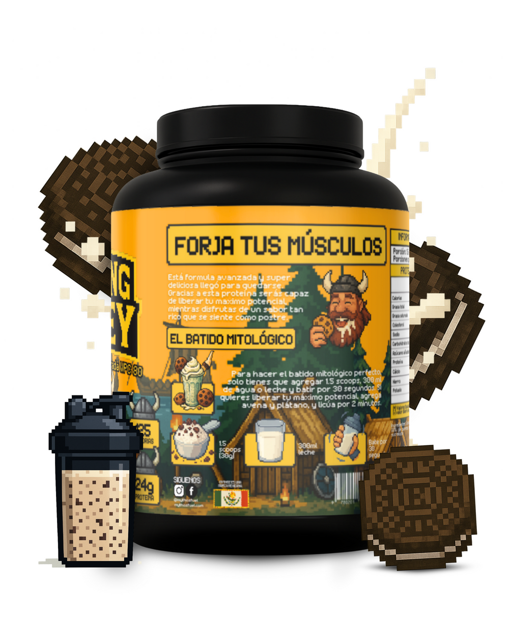 VIKING WHEY - Cookies & Cream  // 60 Servicios