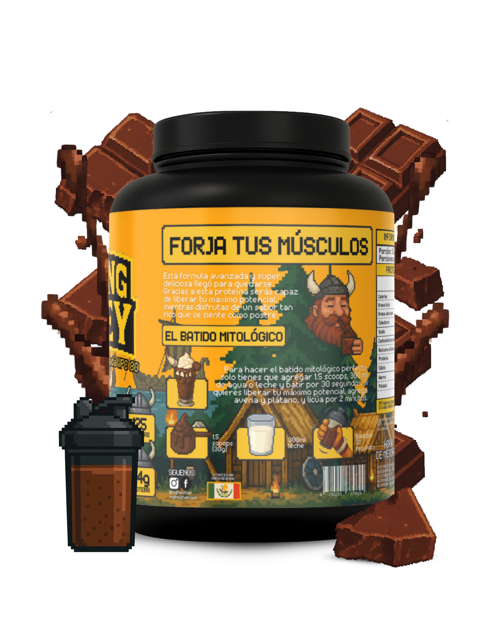 VIKING WHEY - Doble Chocolate // 60 Servicios
