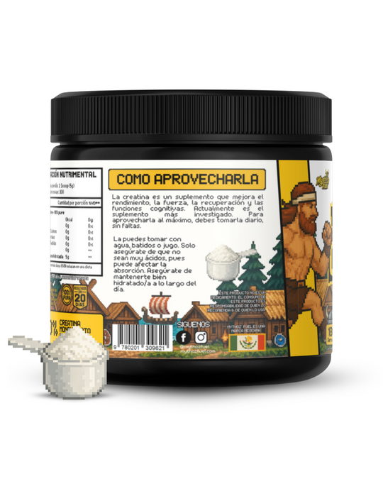 VIKING CREATINE - Creatina Monohidratada // 100 Servicios