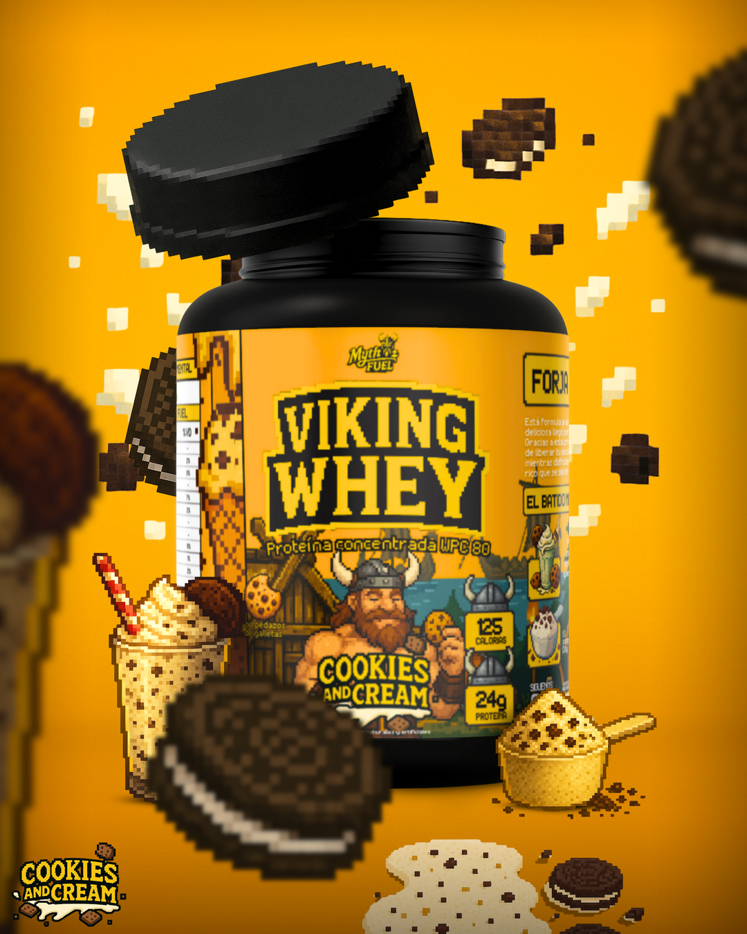 VIKING WHEY - Cookies & Cream  // 60 Servicios