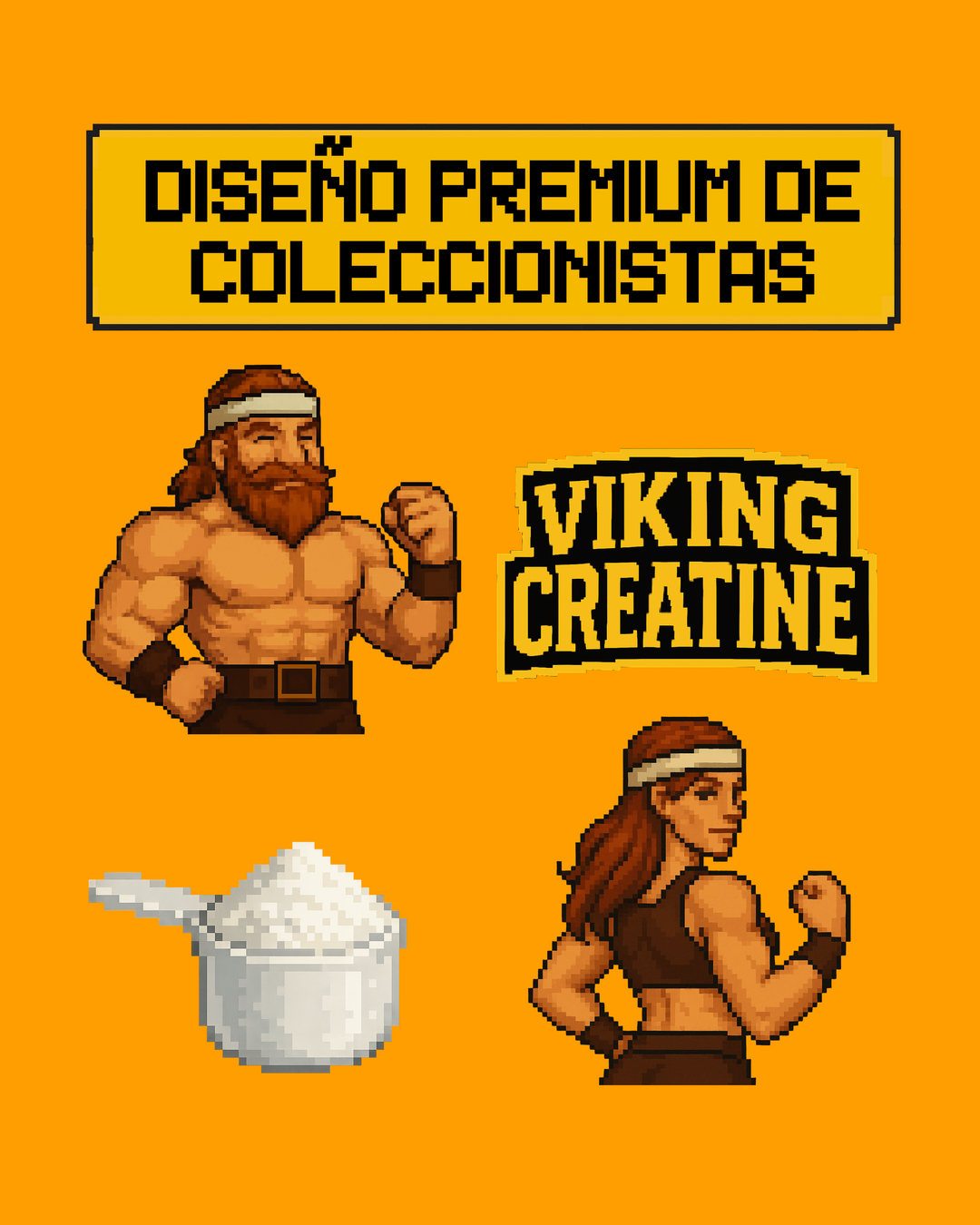 VIKING CREATINE - Creatina Monohidratada // 100 Servicios