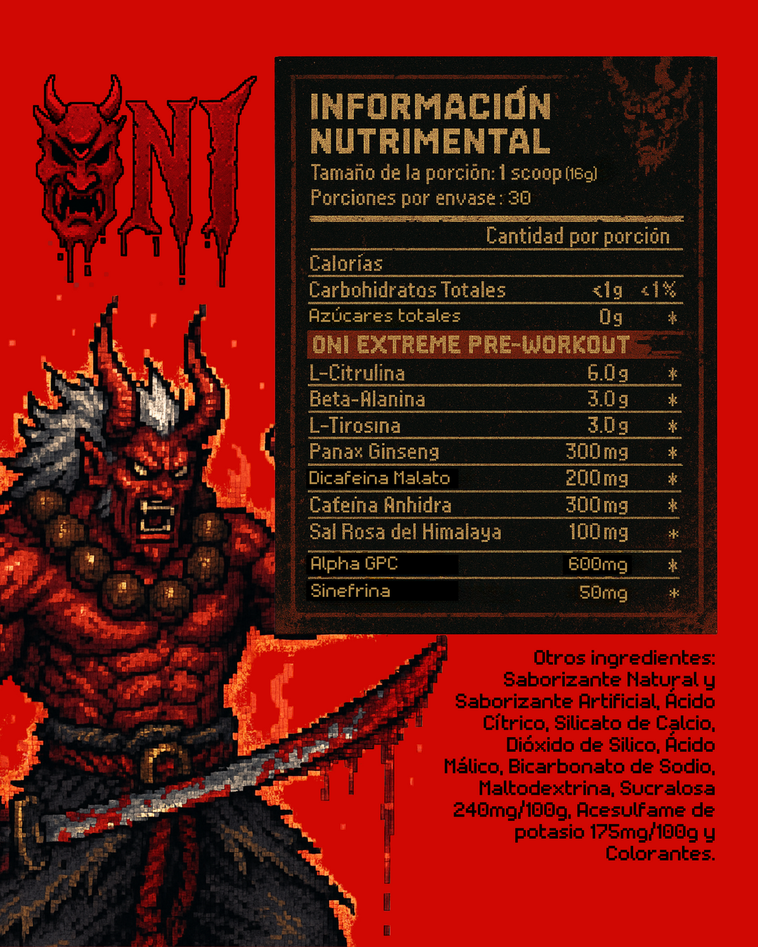 ONI - Pre Entreno Extremo // 30 Servicios
