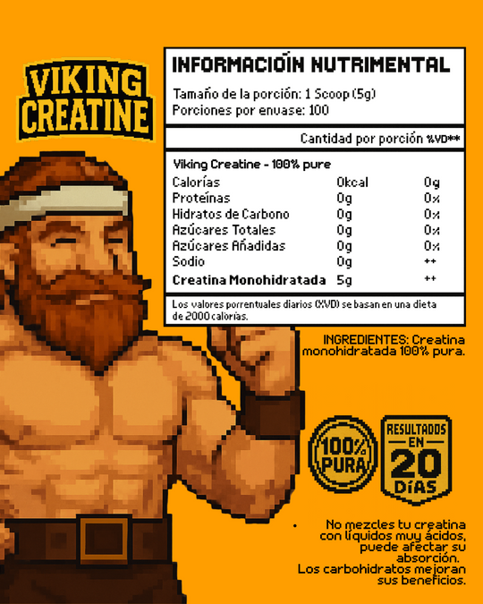 VIKING CREATINE - Creatina Monohidratada // 100 Servicios